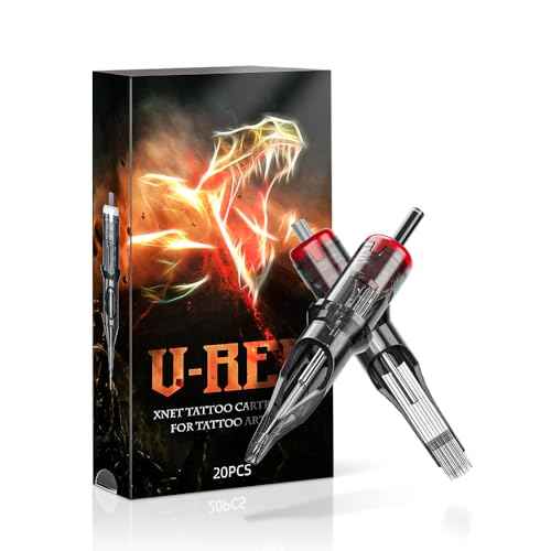 U-REX Tattoo Cartridges Needles- #10 (9RL) Bugpin Round Liner Disposable Needles for Rotary Tattoo Machine Pen Gun(1009RL)