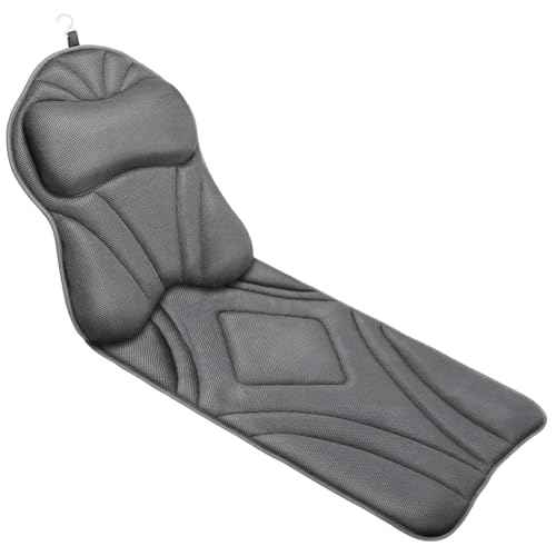 Full Body Bath Pillow for Bathtub, Luxury Bath Pillows Gifts for Women Thick Bathtub Cushion for Soaking Tub with Laundry Bag, Bathtub Pillow Luxury Bathtub Pillows for Head,Neck & Back(Dark Grey)