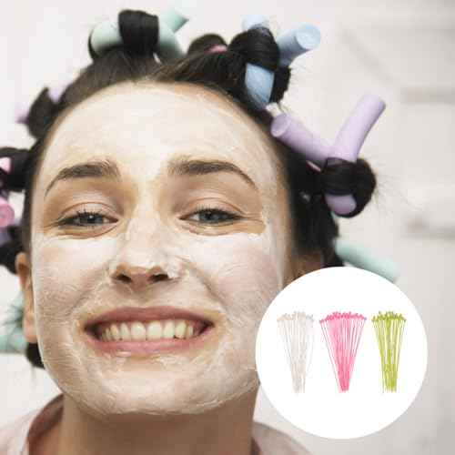 FRCOLOR Hair Roller Pins 90pcs Plastic Brush Roller Pick Perm Needle Barber's Special Hairdressing Tool for Hair Curling Styling Accessories