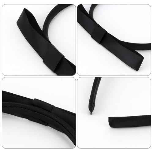 AMCAMI 2 Pack Black Bow Headbands for Women and Girls - Halloween Costume Headwear, Christmas Party Hair Accessories