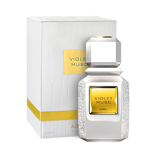 Ajmal Violet Musc Eau De Parfum 3.4 Oz / 100 ML Perfume For Men & Women | Long Lasting Musky Franrance - Made In Dubai