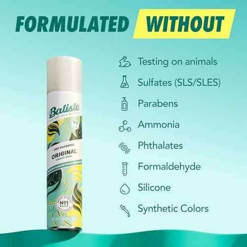 Batiste Dry Shampoo, Original Fragrance Classic Clean, Refresh Hair and Absorb Oil Between Washes, Waterless Shampoo for Added Hair Texture and Body, 5.71 oz