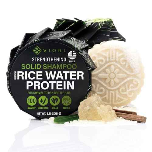 Viori Hidden Waterfall Shampoo Bar - Made with Rice Water for Hair Growth - Handcrafted Sulfate Free Shampoo