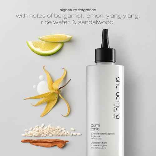 shu uemura art of hair Izumi Tonic Strengthening Gloss - Reduces Breakage and Adds Shine, Nourishes with Japanese Rice Water