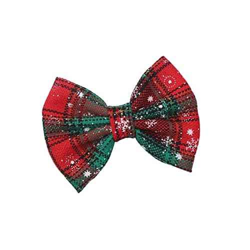 Christmas Plaid Snowflakes Hairclips Pin for Women Girls Hair Clips Barrettes JHC65 (B1)