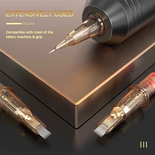 EZ Tattoo Cartridge Needles Assorted - 50Pcs #10 Mixed (5RS 7RS 9RS 11RS 14RS) Bugpin Round Shader Tattoo Needles Cartridges for Tattoo Pen Machine Gun - V SELECT