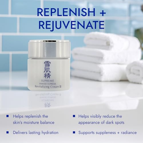 SEKKISEI Supreme Revitalizing Cream II N, Rich Facial Night Moisturizer, 1.3 Ounce