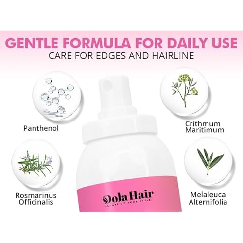 Dolahair Lace Melting Spray for GlueLess Wigs lace Bond Melting Spray Bond Adhesive Wig Glue Spray (Melting Spray/1 Band/1 Brush)