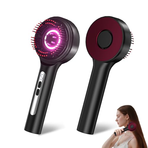 Hair Growth Comb, 3 in 1 Hair Growth Brush Electric Scalp Massager Oil Applicator High Frequency Comb, IPX7 Waterproof Portable Head Massager for Home & Travel