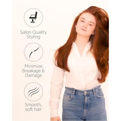 Ibiza Hair Boar Bristle Round Brush (G Series) | Hybrid Swirled Boar & Carbon Fiber Nylon Bristles with Cork Handle | Adds Shine & Texture for Medium to Long Styles