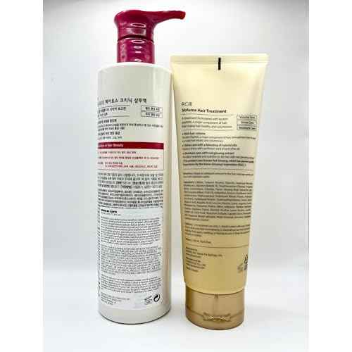 RGIII Red Ginseng HAIR LOSS CLINIC SHAMPOO(17.58 fl.oz) + VOLUME HAIR TREATMENT(8.45 fl.oz) 2PCS SET FOR Preventing Hair Loss AND Volume your Hair
