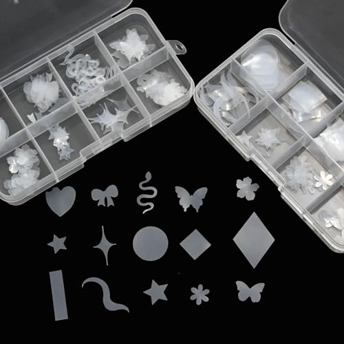 Dual Forms Pads for Polygel Clear Nail Extension Kit Silicone french tip nail stickers(2 boxes silicone sticker)