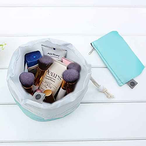 INVODA Drawstring Cosmetic Bag 8PCS Travel Makeup Bag for Women Toiletry Bag Portable Drawstring Make up Organizer Bag for Travel (8PCS)