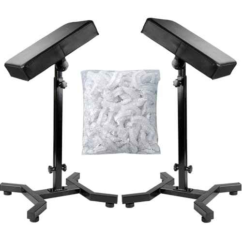 Tattoo Arm Rest, Tattoo Chair for client, Tattoo Armrest Stand, Four-corner base Stability Strongly, Adjustable Height, Thicken Soft Sponge Pad, Foldable Arm Rest