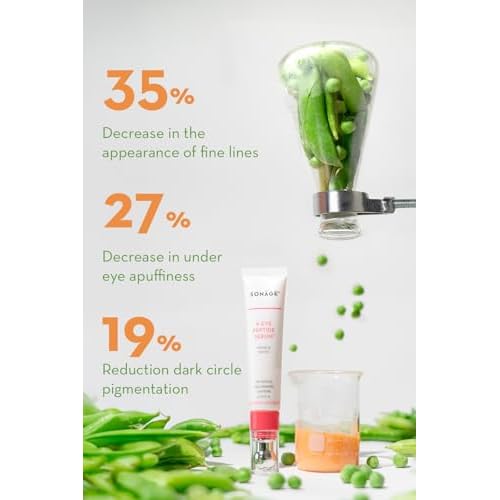 Sonage A-Eye Peptide Serum: for Dark Circles, Puffiness, Under Eye Bags, Wrinkles & Fine Lines | Anti-aging Serum for Eyes
