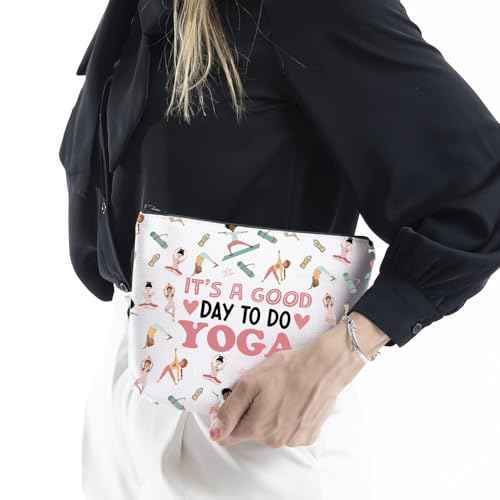 WCGXKO Yoga Gift Makeup Bag Meditation Zen Gift It's a Good Day To Do Yoga Toiletry Bag (Do Yoga)