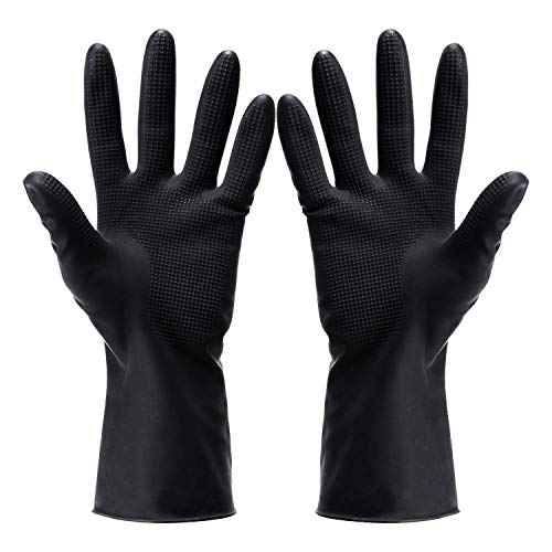 VOVCIG Hair Dye Gloves,Professional Hair Coloring Accessories for Hair Salon Hair Dyeing,2pcs£¨1 left+1 right£©,black