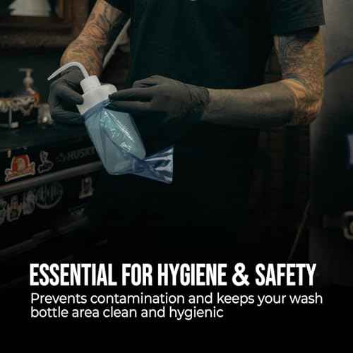 Tattoo Bottle Bags 250pcs Dental Bottle Cover Tattoo Wash Bottle Bags Squeeze Bottle Bag Sleeves Barrier for Tattoo Bottles Tattoo Supplies Tattoo Accessories (BLUE-250ML)