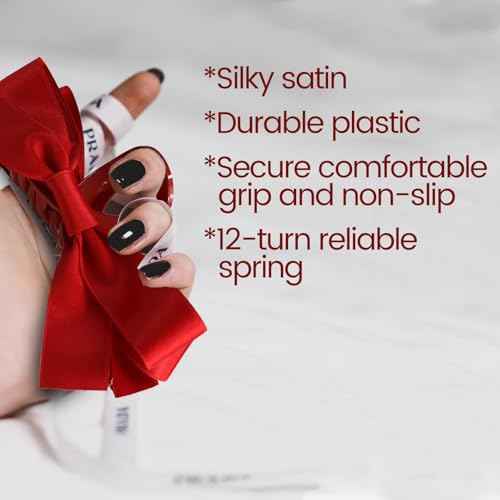 Sizobi Red Hair Bows Clips Satin Bow Claw Clip, Big Christmas Hair Bows Barrettes Hair Accessories for Women Girls 2pcs, Large Red Bow for Thin Thick Curly Hair