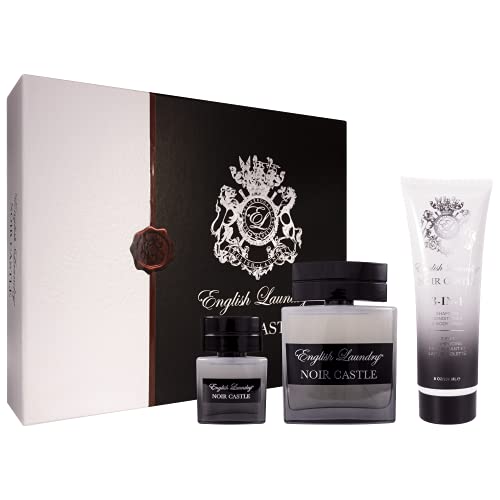 English Laundry Noir Castle Eau de Parfum 3 Piece Gift Set, 3.4 fl. oz.