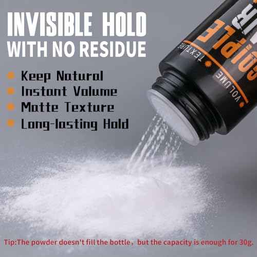 Hair Styling Powder 1.05oz Natural Look Volumizing & Texturizing Powder Flexible Hold Easy to Apply Texture Powders Sea Salt Spray for Men Women All Hair Style