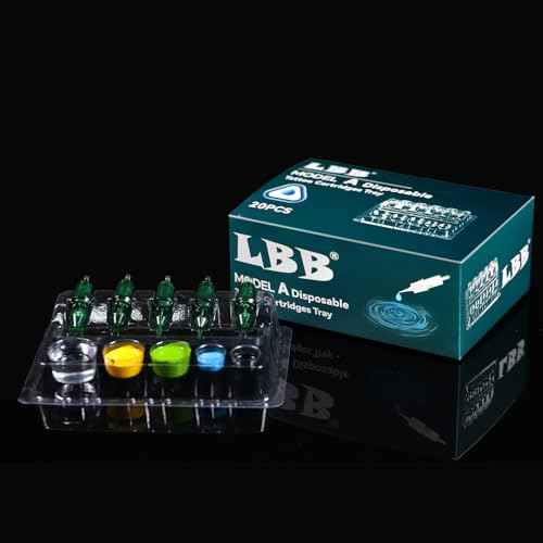 Disposable Tattoo Cartridges Tray 20pcs Plastic Tattoo Tray 5 Cartridge Needles Holders 5 Ink Holders/Cleaning Cups Disposable Tattoo Supplies (Small)