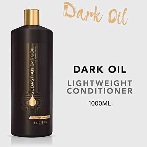 Sebastian Professional Dark Oil Lightweight Conditioner | Infused with Jojoba & Argan Oil for Silky, Smooth Conditioned Hair