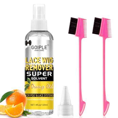 Tape in Extension Remover Hair Glue Remover, Fast Acting Hair Extensions Remover Wig Adhsive Remover, Tape in Hair Extensions Adhesive Remover, Removes Hair Glue, Wig Tape & Edge Brush