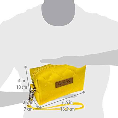 SHANY Limited Edition Travel Makeup Bag Cosmetics Tote Bag Make Up Organizer Women Purse for Toiletries, Blonde