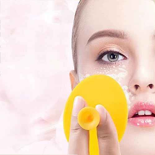 Silicone Facial Cleansing Brush, Soft Face Brush, Blackhead Acne Pore Pad - Face Exfoliator & Deep Cleaning 4 Pack