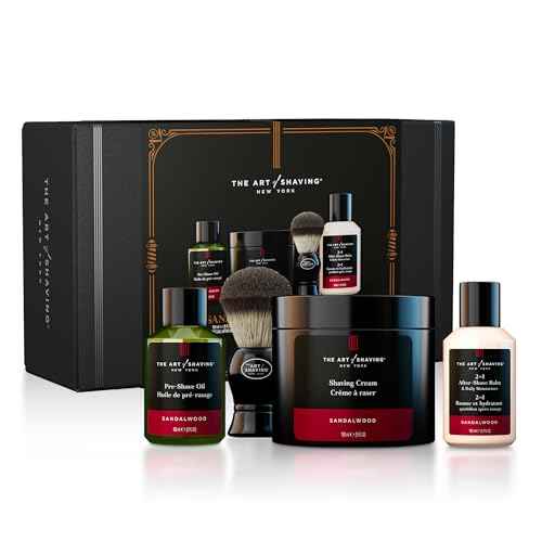 The Art of Shaving Shaving Kit for Men - The Perfect Gift for The Perfect Shave with Shaving Cream, Shaving Brush, After Shave Balm, & Pre Shave Oil