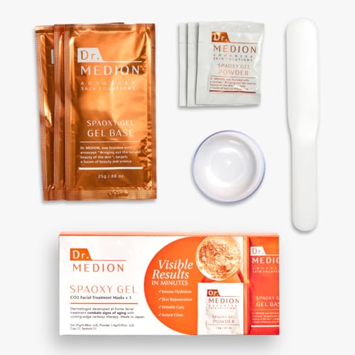 Dr. Medion Spaoxy Gel Advanced - Intensive Carbonated Skin Treatment Mask for Hydrated, Glowing Skin ? Dermatologist Developed CO2 Therapy Mask, Made in Japan