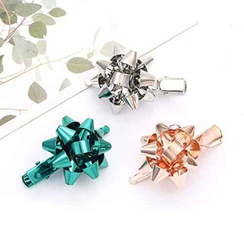NVENF 6PCS Hair Clips for Women - Festive Holiday Hairpins & Bow Hair Clip Accessories for Christmas Outfits & Party Gifts (StyleA)