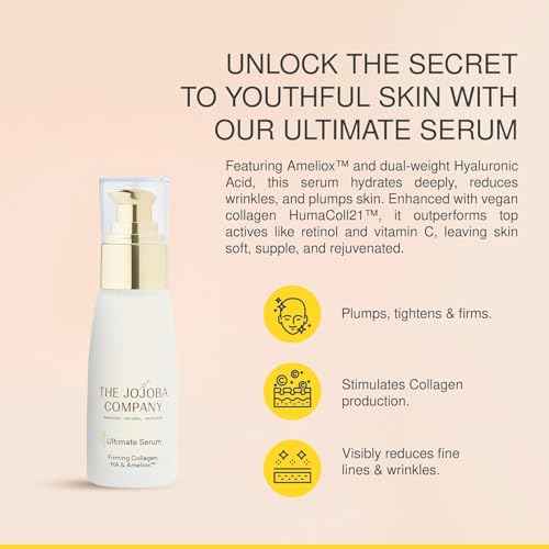 Jojoba Ultimate Serum - Anti-Aging - Reduces Appearance of Wrinkles, Crow?s Feet, Frown Lines & Fine Lines - Visibly Increases Skin Firmness - Hydrates & Tightens - 30ml