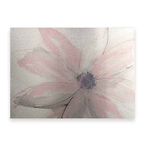 Trademark Fine Art ' Blush Clematis I ' Floating Brushed Aluminum Art by Chris Paschke 16x22