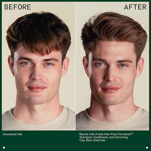 Aveda Men Pure-Formance Grooming Clay | Strong Hold | Matte Finish | Lightweight, 2.5 Ounce