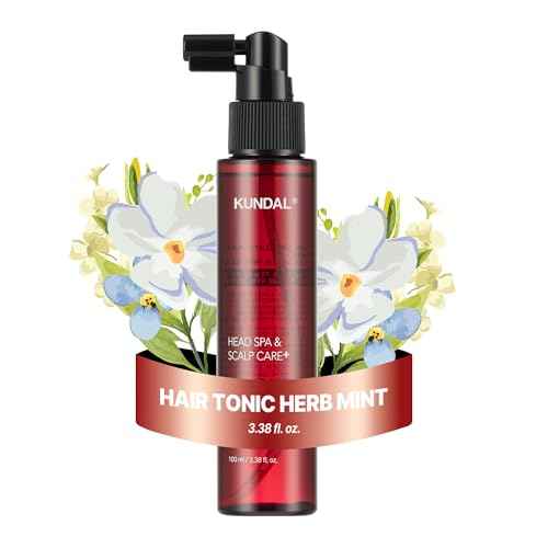 Kundal Caffeine Scalp Tonic - Anti hair loss, Soothes Scalp, Hair Thickening, Stimulates Hair Follicles, with Vitamin B3, Tea Tree & Peppermint Oil, 3.38 Fl Oz (100ml) Stocking Stuffers, Hair growth
