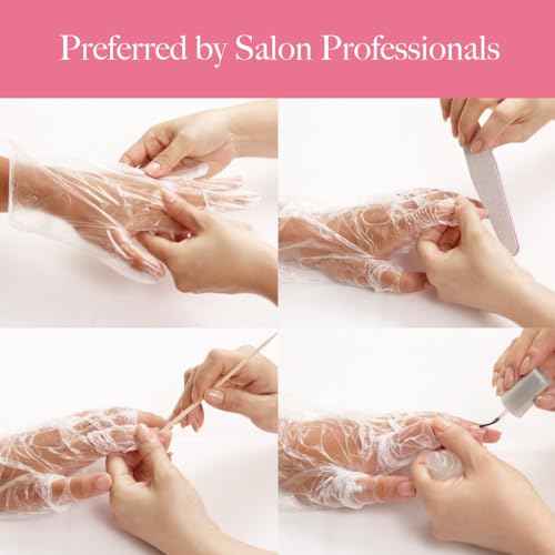 Bodipure All-In-1 Moisturizing Hand Mask, Keratin & Vitamin E Hand Mask for Dry Cracked Hands, Natural Moisturizing Gloves Formula, Strengthen Nails & Repair Hands 50 Pairs