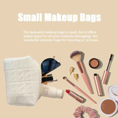 Makeup Cosmetic Bag Small Checkered Pouch Make Up Purse Bag Y2k Accessories