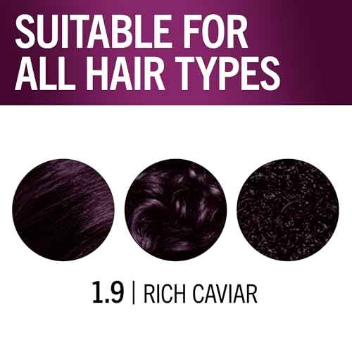Schwarzkopf Keratin Permanent Hair Dye Cream, 1.9 Rich Caviar, Professional Quality Color for Up to 100% Gray Coverage, Bond Enforcing System