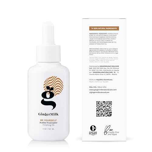 Finishing Oil for Curly, Wavy, and Coily Hair | Natural Oil-Based Formula to Seal and Retain Moisture | Strengthens, Softens, and Adds Shine | BE YOURSELF | 4 OZ