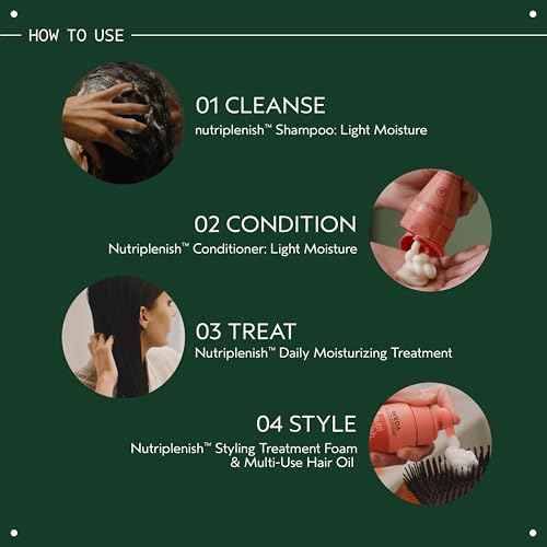 Aveda Nutriplenish Styling Treatment Foam | Soft Hold Styling Foam for Medium to Thick Hair | Hydrates and Nourishes | 94% Naturally Derived*, 6.7 Fl Oz