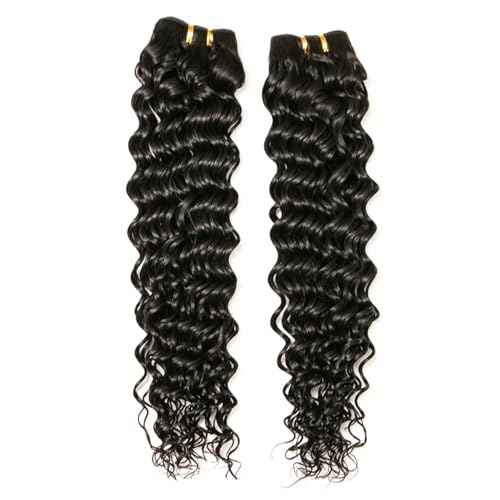Deep Wave Bulk Human Hair Braiding hair 10A Brazilian Virgin Human Hair No Weft Curly Braiding Extensions for Boho Braids 3 Braids Per of 1 pack 150g Wahairse £¨Grey Color£¬24 inch,150g£©