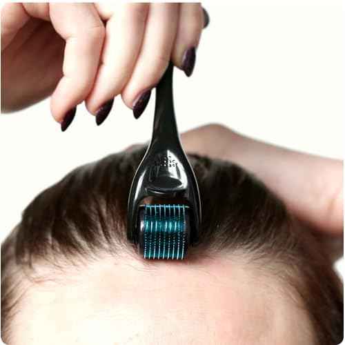 ROSELYNBOUTIQUE Derma Roller for Hair Beard Facial Skin Face Body Scalp 540 Titanium Microneedle for Men Women 0.25mm Cosmetic Beauty Instrument