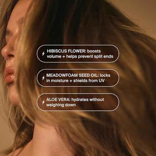 Hair Elixir Serum - Smooth Frizz-Free Hair Instantly - 80ml Heat Protectant - Daily Styling & Overnight Treatment - Lightweight Formula with Hibiscus & Meadowfoam Extracts