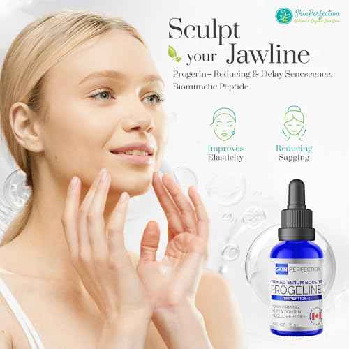 Skin Perfection Firming Serum Booster with Progeline Peptide Repair Serum Neck and Face Progeline Cream Upgrade Trifluoroacetyl Tripeptide-2 Anti-aging Diy .5 Fl Oz
