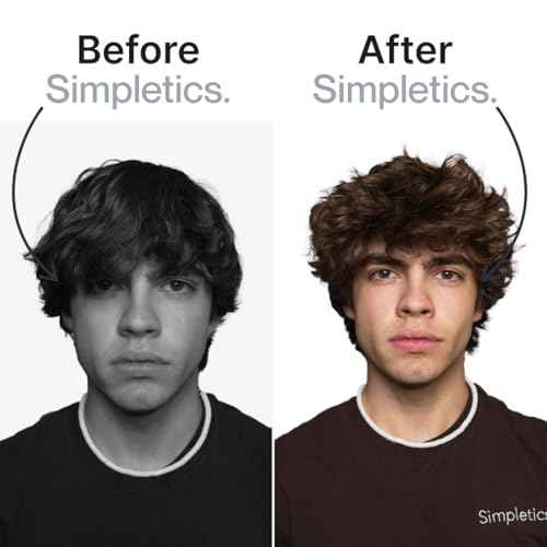 Simpletics Himalayan Sea Salt Spray for Straight & Wavy Hair - All Natural, 5 Ingredient, Texturizing & Volumizing Product - Vanilla Scented - Adds Volume, Texture, Beach Look to Men & Women, 2 Pack