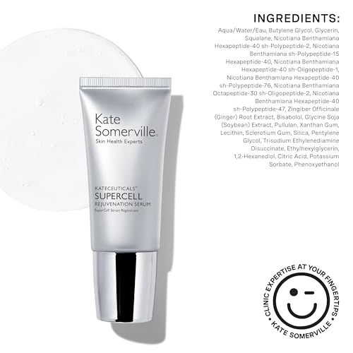 Kate Somerville KateCeuticals¢ç SuperCell ? Rejuvenation Peptide Serum to Repair Damaged Skin and Reduce Fine Lines and Wrinkles, 1 Fl Oz