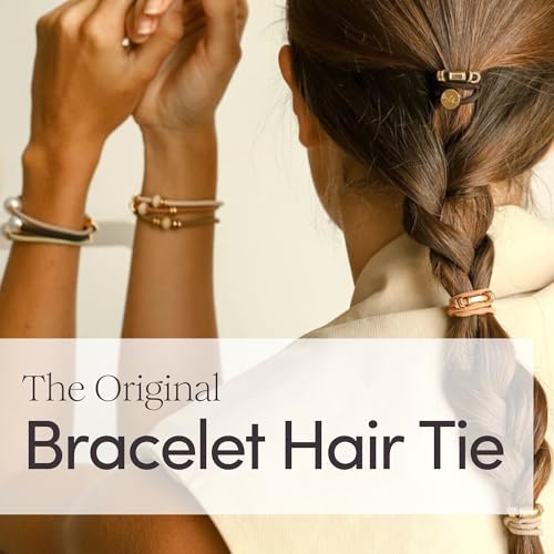 By Lilla Bracelet Hair Ties - Stretchy Hair Tie Bracelets - Decorative Handmade Jewelry for Women¡¯s Wrist and Ponytail