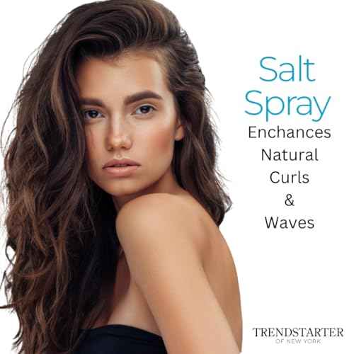 TRENDSTARTER - SALT SPRAY - Texturizing - Volumizing - Beach & Surf Hair Styles - Curl & Wave Enhancing Control - Pre-Styling Solution - Made with Castor Oil (4 Fl. Oz.)
